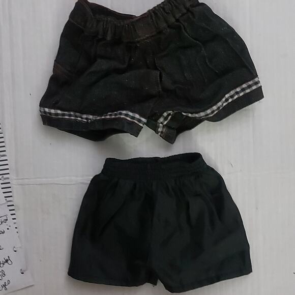Build-A-Bear Workshop Shorts Black Gingham and Soccer Toys Gifts Christmas Dolls - Picture 2 of 6